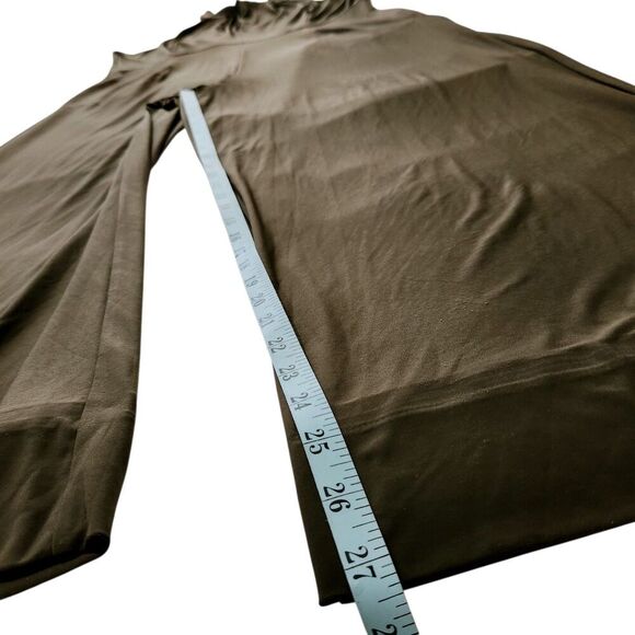 Nina Leonard Jumpsuit For Women Size Medium Wide Leg Olive Green Color With Zip - Picture 10 of 15